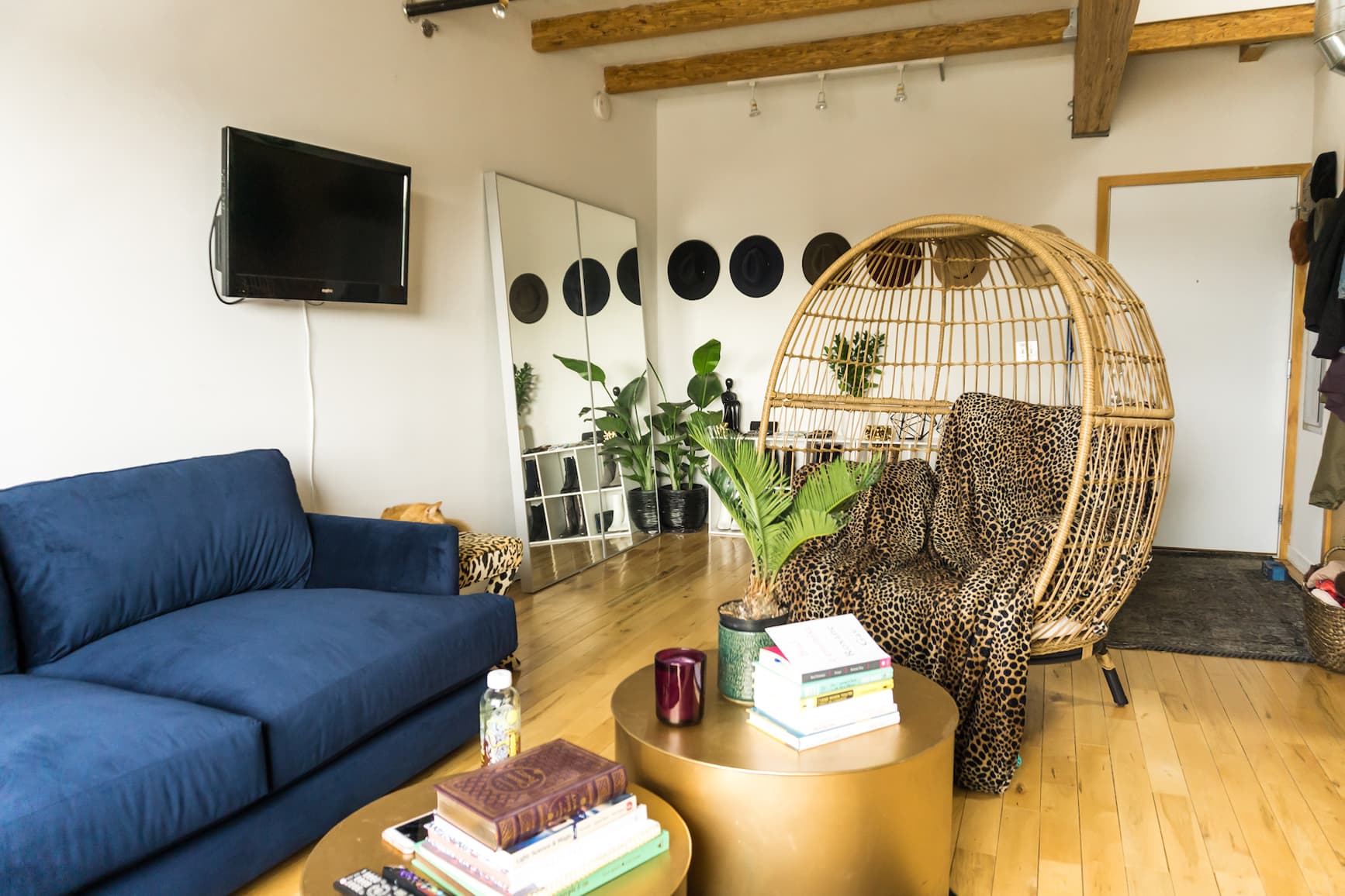 Warm Industrial | Apartment Therapy - Natural Light Industrial Apartment Design For Wellness